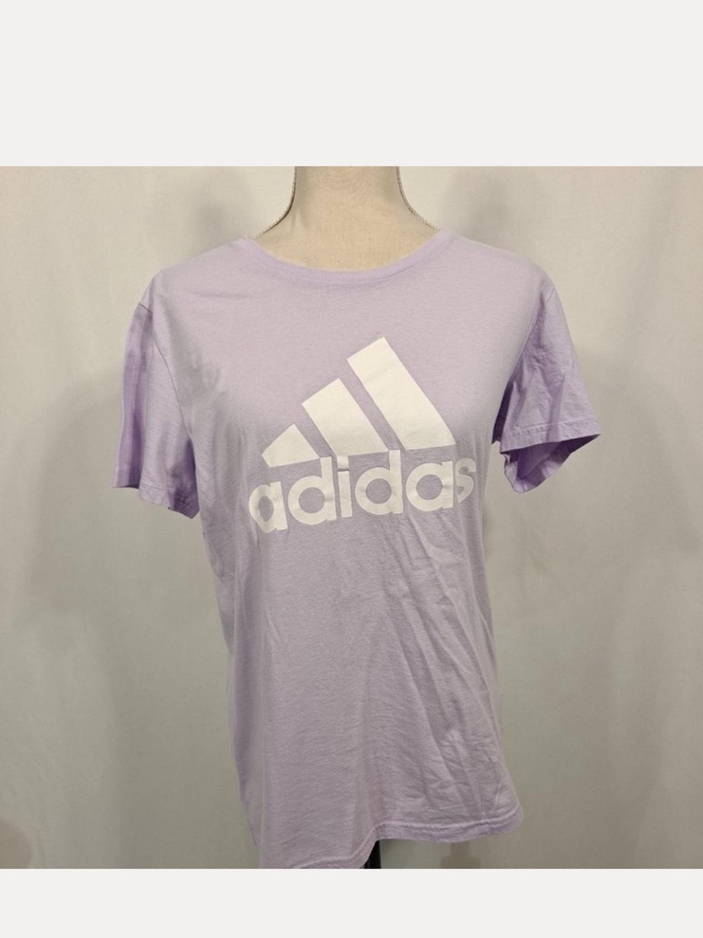 adidas Light Purple Graphic Logo Tee